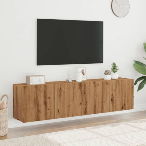 Muebles de TV de pared 2 unidades roble artisian 80x30x41 cm vidaXL