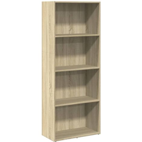 Estantería de madera de ingeniería roble Sonoma 60x30x152 cm vidaXL