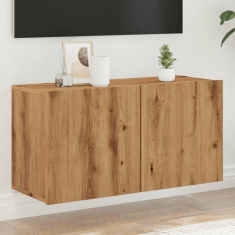 Mueble de TV de pared roble artisian 80x30x41 cm vidaXL
