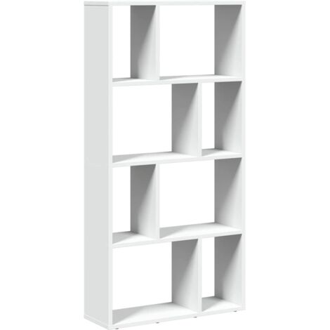 Librería de madera de ingeniería blanca 60x20x120,5 cm vidaXL