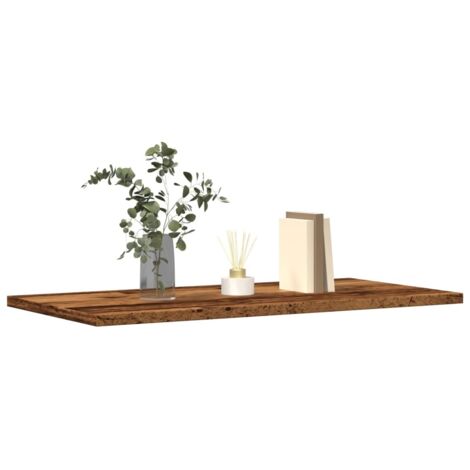 Estantes pared 4 uds madera ingeniería envejecida 60x30x1,5 cm vidaXL