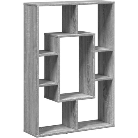 Estantería de madera de ingeniería gris Sonoma 63x20x90 cm vidaXL