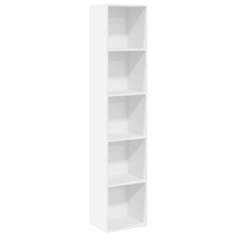 Estantería librería madera de ingeniería blanco 40x30x189 cm vidaXL