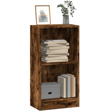 Estantería madera de ingeniería roble ahumado 40x24x76 cm vidaXL