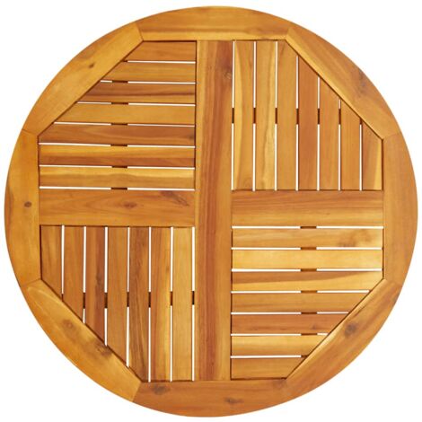 Tablero de mesa redondo madera maciza de acacia Ø80x2,2 cm vidaXL (1/5)