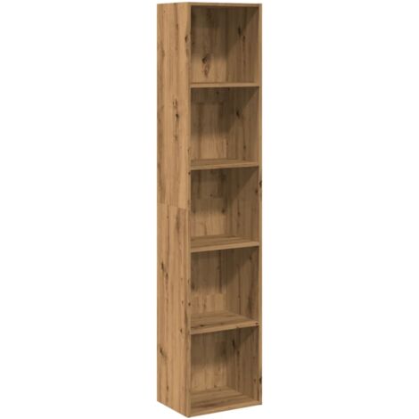 Estantería de madera de ingeniería roble artisian 40x30x189 cm vidaXL