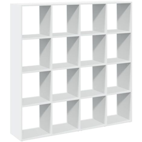 Estantería librería madera ingeniería blanca 137,5x29x137,5 cm vidaXL (1/5)
