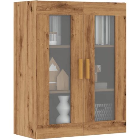 Armario colgante de pared roble artesanal 69,5x34x90 cm vidaXL