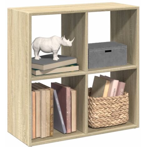 Librería divisor madera ingeniería roble Sonoma 69,5x29x69,5 cm vidaXL