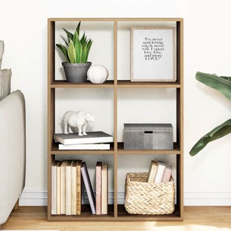 Librería divisora madera roble artisan 69,5x29x103,5 cm vidaXL