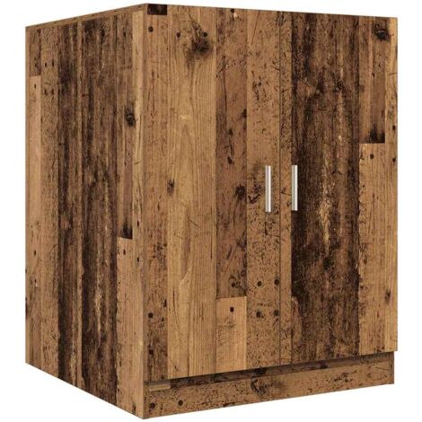 Armario de lavadora madera envejecida 70,5x71,5x91,5 cm vidaXL