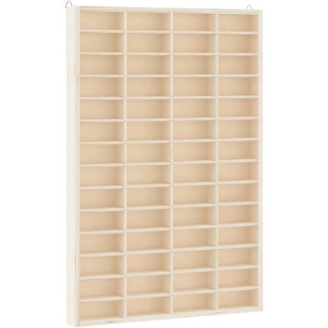Vitrina de madera para coleccionistas con 56 compartimentos 40x4,5x60 cm vidaXL
