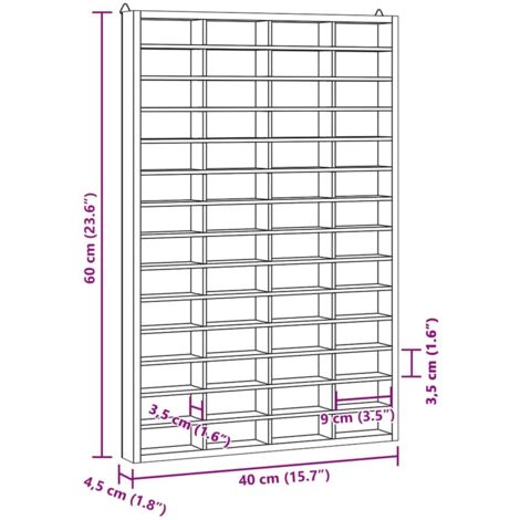 Vitrina de madera para coleccionistas con puertas 80x8,5x37 cm