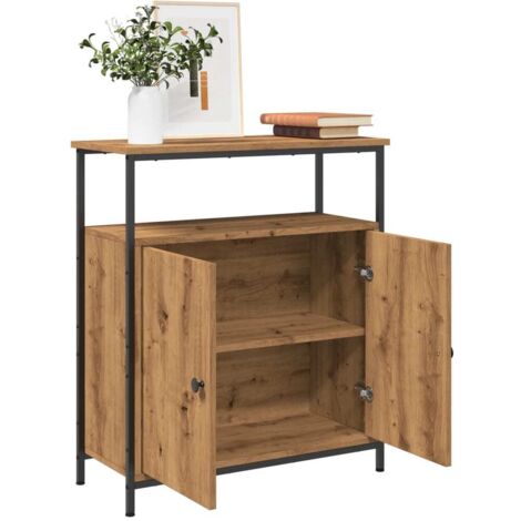 Aparador de madera de ingeniería roble artisian 70x30x80 cm vidaXL