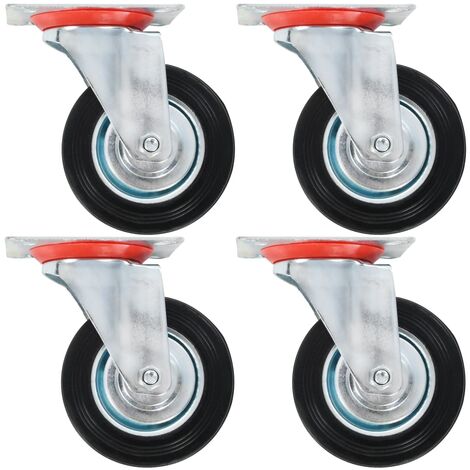 Ruedas giratorias 4 unidades 100 mm vidaXL
