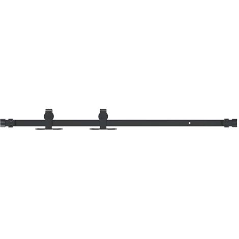 Kit de puerta corredera de armario acero carbono 91 cm vidaXL