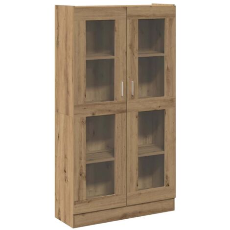 Aparador alto Roble Artisan 82,5x30,5x150 cm Madera de ingeniería vidaXL