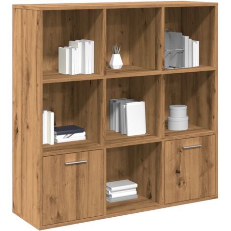 Estantería de madera de ingeniería roble artisan 98x29x97,5 cm vidaXL