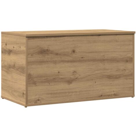 Baúl de almacenaje madera ingeniería roble artisan 84x42x46 cm vidaXL
