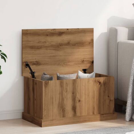 Caja de almacenaje madera ingeniería roble artisan 70x40x38 cm vidaXL