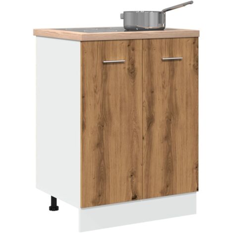 Armario bajo "Lyon" Roble Artesano 60x46x81,5 cm Madera de ingeniería vidaXL