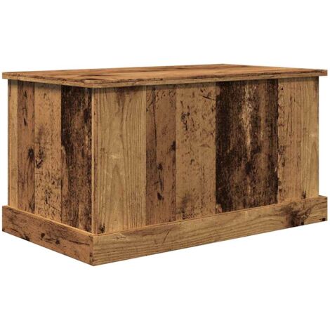 Caja de almacenaje madera de ingeniería envejecida 70x40x38 cm vidaXL