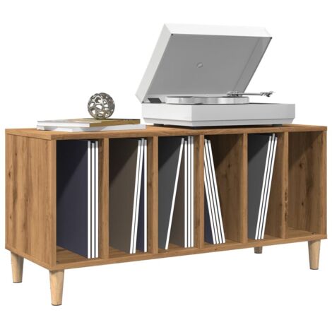 Mueble discos madera de ingeniería roble artisan 100x38x48 cm vidaXL