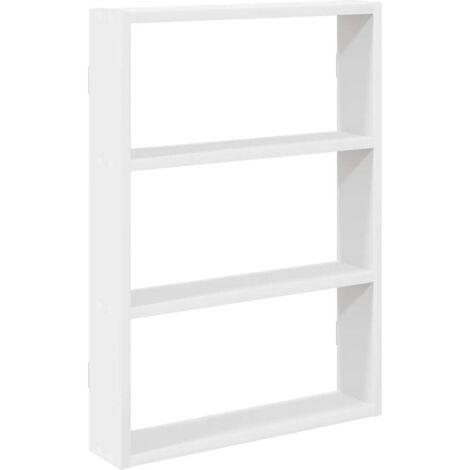 Estantería de pared madera de ingeniería blanca 43x9x60 cm vidaXL