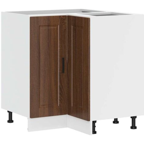 Mueble bajo esquina de cocina porto madera reconstituida vidaXL