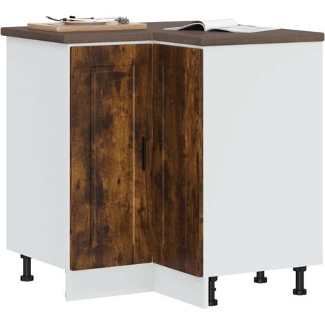 Mueble bajo esquina de cocina porto madera reconstituida vidaXL