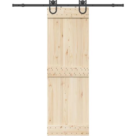 Kit de herrajes para puertas correderas acero negro 183 cm vidaXL