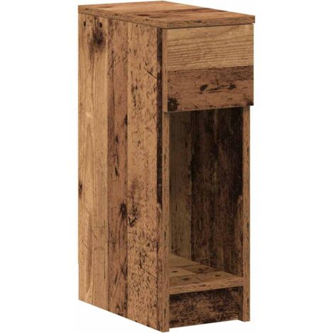 Mesilla de noche con cajón madera vieja 20x36x60 cm vidaXL