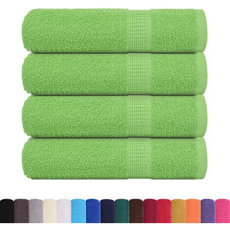Toallas de Mano 4 uds Verde Manzana 50x100 cm 360 gsm vidaXL