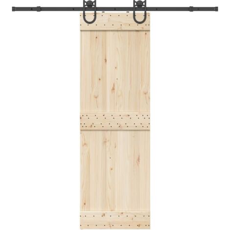 Kit de herrajes para puertas correderas acero negro 200 cm vidaXL