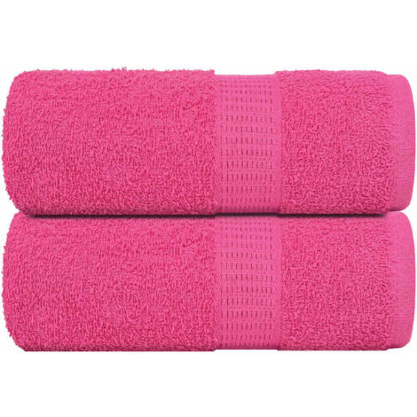 Toallas de Visita 2 piezas Rosa 30x50 cm 360 g/m² 100% Algodón vidaXL