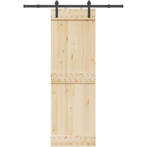 Kit de herrajes para puertas correderas acero negro 152,5 cm vidaXL