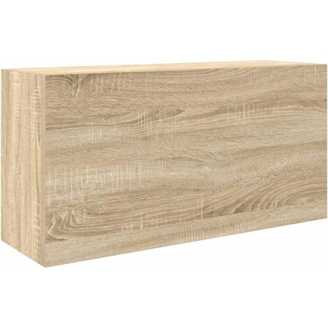 Mueble de pared baño madera ingeniería roble sonoma 80x25x40 cm vidaXL