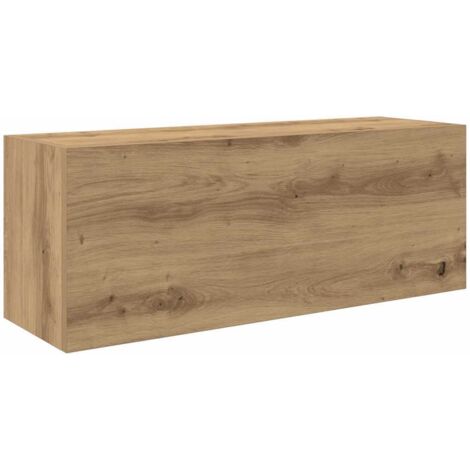 Mueble de pared baño madera ingeniería roble artisan 80x25x30cm vidaXL