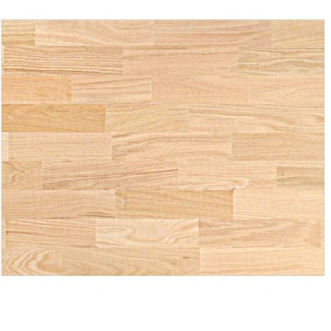 Encimera de cocina rectangular madera maciza roble vidaXL