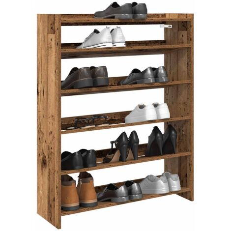 Mueble zapatero madera contrachapada madera vieja 80x25x100 cm vidaXL (1/5)