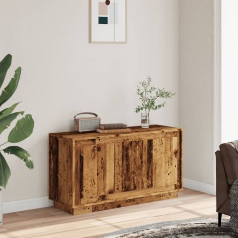 Aparador de madera de ingeniería envejecida 102x35x55 cm vidaXL