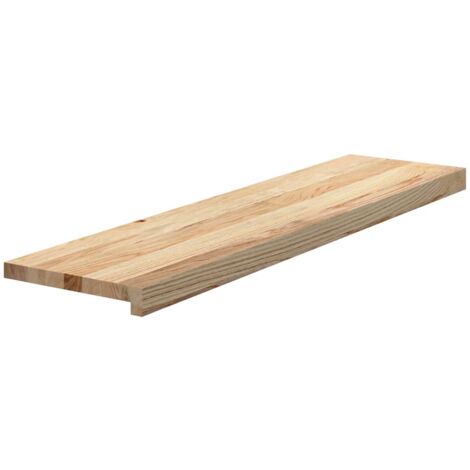 Peldaños escalera 2 uds sin tratar 100x30x2cm vidaXL