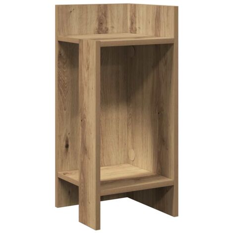 Mesa auxiliar con estante roble artisan 25,5x27x60 cm vidaXL
