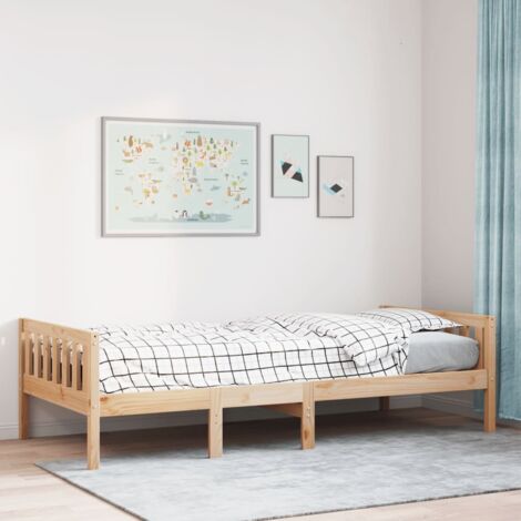 Cama para niños sin colchón madera maciza de pino 90x200 cm vidaXL