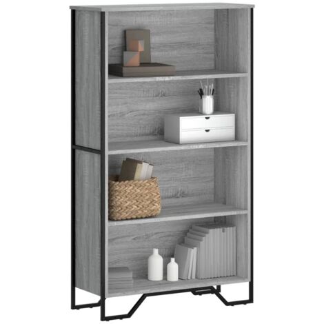 Estantería madera de ingeniería gris Sonoma 80x31x137,5 cm vidaXL (1/5)