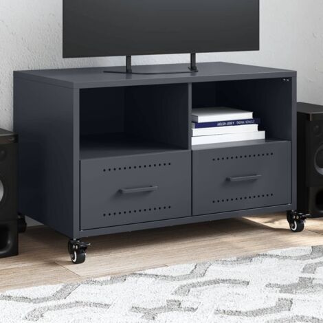 Mueble de TV acero gris antracita 68x39x43,5 cm vidaXL (1/5)