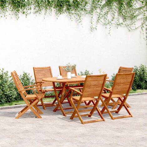 Sillas jardín reclinables 6 uds madera maciza acacia 57x66x95cm vidaXL