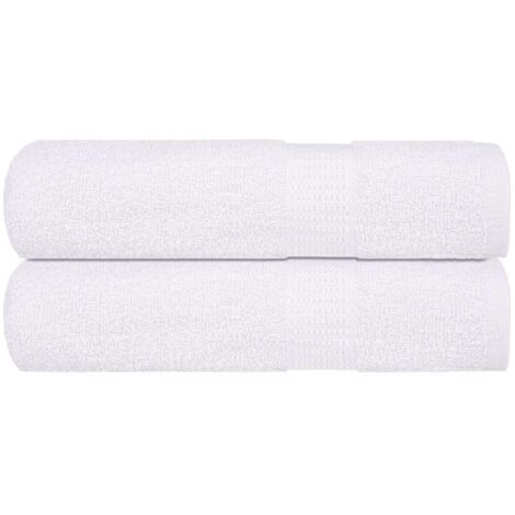 Toallas de mano 2 piezas blanco 50x100 cm 360 g/m² 100% algodón vidaXL