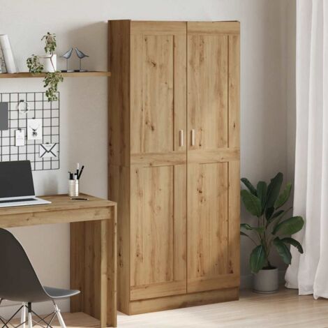 Aparador alto madera ingeniería roble artisan 82,5x30,5x185 cm vidaXL