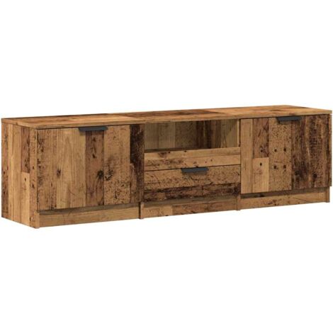Mueble de TV de madera antigua 140x35x40 cm Madera ingeniería vidaXL